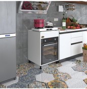 Resim Kenzlife Ankastre Modülü Kabini Kalimera Byz 85 60 56 Fırın Ocak Dolabı Ayarlı Ayaklı Üstü Kapalı 