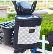 Resim Rogfer Elektrikli Bisiklet Sürme Asılı Çanta Büyük Kapasiteli Su Geçirmez Bisiklet Ön Asılı Çanta Gri Gri Gri 