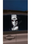 Resim Araç Kapı Direk Kaplama Folyosu Asasian Desenli Drk9 Sağ Sol Takım 2 Adet - 22x50 Cm 