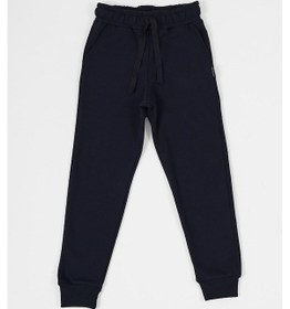 Resim Mmetalic Lacivert Kalın Pamuklu Beli Ve Paçası Lastikli Yan Cepli 5-6-7-8-9-10-11-12 Yaş Erkek Çocuk Eşofman Lacivert 