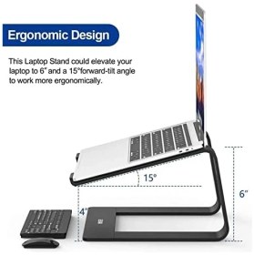 Resim Nacario M5 Alüminyum Ergonomik Katlanır Bilgisayar Standı Bilgisayar Yükseltici 10 –17 Inç 