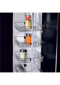 Resim Lüks Kiler Sistemi 185-200 cm arası 6 lı sepet, Genişlik-23 cm. 