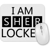 Resim Baskı Dükkanı I Am Sher Locked Sherlock Holmes Gun Mouse Pad 