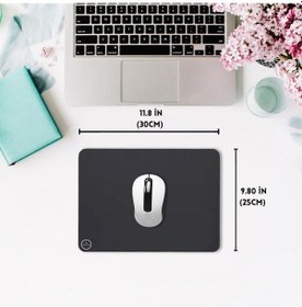 Resim Black Deer Siyah 30x25 Large Boy Professional Gaming Ofis Mouse Pad Kaydırmaz Mouse Pad 