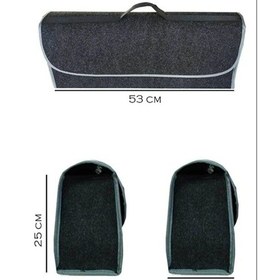 Resim Araba Bagaj Düzenleyici Çanta Araç İçi Aksesuar Düzenleyici Sıvı Geçirmez 