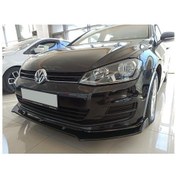 Resim Autogp Vw Golf 7 Ön Tampon Altı Lip 3 Parça Kulaklı Pianoblack Vwgo75ol1 