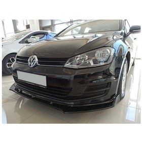 Resim Autogp Vw Golf 7 Ön Tampon Altı Lip 3 Parça Kulaklı Pianoblack Vwgo75ol1 