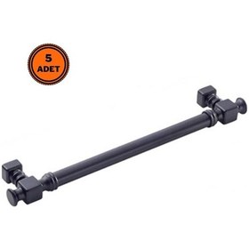 Resim 5 Adet Doğanlar Dragon 192 Mm Mobilya Kulp Mat Siyah 