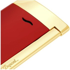 Resim S.t. Dupont Slim 7 Çakmak 027774 Bordo/gold 