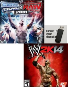 Resim Tigdes SmackDown 2011 & 2K14 PC Oyunu | 2’li Kuruluma Hazır Flash Bellek | Windows Uyumlu Güreş Paketi 