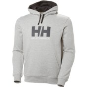Resim HELLY HANSEN Erkek Sweatshirt HH Logo Hoodie Gri 