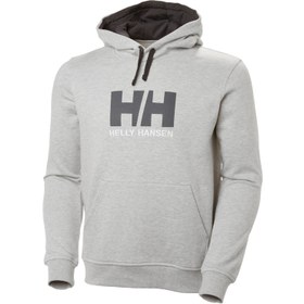 Resim HELLY HANSEN Erkek Sweatshirt HH Logo Hoodie Gri 