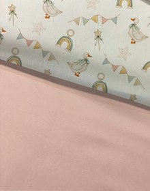 Resim Evmila Minik Ördekler Desenli Nevresim Takımı - 160x220cm Nevresim +50x70cm Yastık Kılıfı+100x200cm Çarşaf 