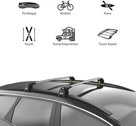 Resim Turtle Peugeot 2008 [2020-2023] ile uyumlu Turtle Air2 Ara Atkı Gri 