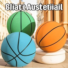 Resim Dört Mevsim Sessiz Köpük Basketbol Seti - 18.01/20.98/24.0 cm Yumuşak, Toksik Olmayan Çocuklar Oyun Topu | İç ve Dış Oyunlar için Mükemmel, Eğlenceli ve Takım Oyunu | Canlı Renkler, Noel, Şükran Günü, Cadılar Bayramı Hediyesi 