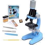 Resim Youtek 1200x Büyütme Mikroskop Seti - Bilimsel Deneyler İçin Çocuk/öğrenci Eğitici Malzeme, Mavi Pil Dahil Değil 