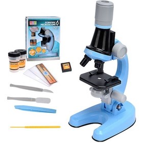 Resim Youtek 1200x Büyütme Mikroskop Seti - Bilimsel Deneyler İçin Çocuk/öğrenci Eğitici Malzeme, Mavi Pil Dahil Değil 
