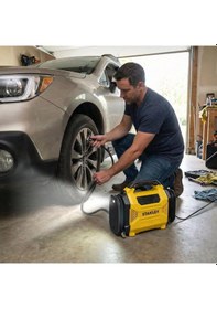 Resim Stanley Sxıf3501 12volt/220volt 150 Psı Dijital Basınç Göstergeli Lastik & Yatak Şişirme Pompası + Led Lamba 