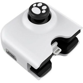 Resim İos White-mobil Oyun Kumandası Iphone Uyumlu İçin Joystick Android Oyun Gamepad'i Pubg Mobile, Call Of Duty, Wild Rift İle 