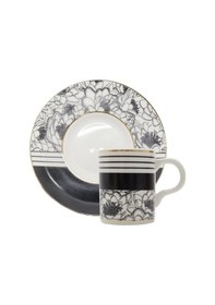 Resim 12 Parça 6 Kişilik Porselen Kahve Fincan Takımı Türk Kahvesi Seti 