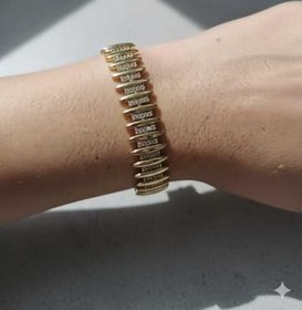 Resim Starglow Kadın Bileklik 14 Ayar Altın Kaplama, Zirkon Taşlı Göz Alıcı Trend Bileklikler, Kararmaz, Dayanıklı Altın Kaplama Bileklik Modelleri Şık ve Zarif Takı, Sevgiliye Hediye 
