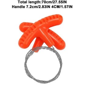 Resim BGA Edc Outdoor Kamp Paslanmaz Çelik Tel Testere 