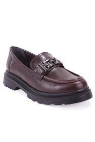 Resim Dagoster DZA07-90801 Kahve Günlük Loafer Kadın Ayakkabı 