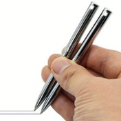 Resim 2 Adet Şık Mini Tükenmez Kalem, Bükme Hareketli, Metalik Bitiş - Ofis ve Okul Kullanımı İçin İdeal, Pürüzsüz Yazma Deneyimi, Profesyonel Yazı Kalemleri | Modern Tükenmez Kalemler | Dayanıklı Metal Kalem, Yazı Kalemleri 