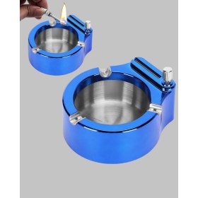 Resim Cm Store Masa Üstü Çakmaklı Küllük Paslanmaz Metal Gövde 