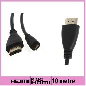 Resim Ti-Mesh Hdmı / Micro Hdmı Kablo V1.4 Yuvarlak Köşeli Siyah - 10M 