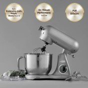 Resim Karaca Powercast Chef Döküm Stand Mikser Silver Mutfak Şefi 1800W 6,2 Lt 