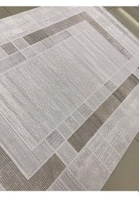 Resim Padişah Halı Eternity 78677 070 Serisi Akrilik Salon Oturma Odası Halısı Krem - Kahve 