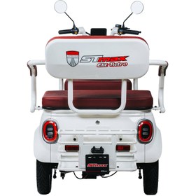 Resim Stmax Elit Retro 3 Tekerli Elektrikli Moped - Kırmızı 