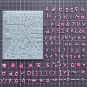 Resim DIY Silikon Alfabe ve Sayı Kalıp Seti - Mini Harf, A-Z ve 0-9 Şekilleri El Yapımı Reçine, Alçı Dekor, İsim Etiketleri ve El Sanatları için, DIY El Sanatları Araçları | Dekoratif Alfabe Kalıpları | Detaylı Dokular 