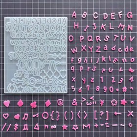 Resim DIY Silikon Alfabe ve Sayı Kalıp Seti - Mini Harf, A-Z ve 0-9 Şekilleri El Yapımı Reçine, Alçı Dekor, İsim Etiketleri ve El Sanatları için, DIY El Sanatları Araçları | Dekoratif Alfabe Kalıpları | Detaylı Dokular 