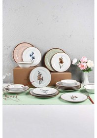 Resim Porland Azelya 24 Parça 6 Kişilik Yemek Takıım Beyaz 