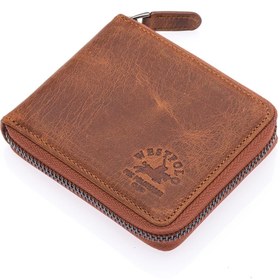 Resim Fiyaka Wp-2743c Hakiki Deri Fermuarlı Cüzdan Taba 