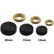 Resim Metal Vida Kapama Zamak 20 Mm Mat Siyah 10 Adet Pk001ay00463 Renkli 