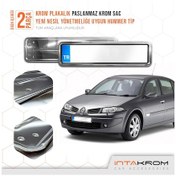 Resim intakrom Renault Megane 2 Krom Plakalık - Hummer Tip 2 Adet 