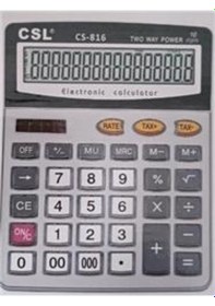 Resim Csl Cs-816 16 Hane Masa Tipi Hesap Makinesi Gri 