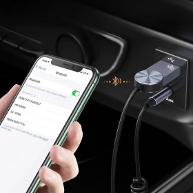 Resim Shopwave Araba Için Bluetooth Aux Alıcısı Wireless Araç Kiti (5047) 