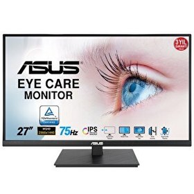 Resim Asus VA27AQSB 27" 1 MS 75 HZ WQHD FreeSync IPS Monitör 