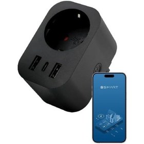 Resim Wi-fi Priz Usb Type-c Akım Korumalı Uzaktan Kontrol 1 