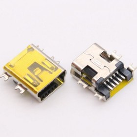 Resim Mini Usb Type B Dişi 5 Pin Smd Pcb Soket 