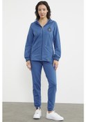 Resim Nakış Detaylı Jogger Eşofman Takım - Mavi 001 