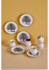 Resim Neva N3249 Çınar Plus 6 Kişilik Kahve Fincan Takımı 