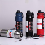 Resim 304 Paslanmaz Çelik Vakumlu İzoleli Tumbler - Sızdırmaz Spor Kapak ile - Sıcak/Soğuk İçecekler, Spor Salonu, Ofis, Seyahat için Çift Duvarlı Termal Bardak - BPA-Free, Kahve Kapsülleri ile Uyumlu, Kahve & Çay Severler için İdeal - (Mavi/Siyah/Kırmızı/), Ofis İçecekleri, Modern İçecekler, Premium Kalite, İçecek Konteyneri, Fitness Tutkunları 