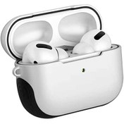 Resim Apple AirPods Pro Darbe Korumalı Silikon Beyaz Kılıf Teleplus