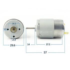 Resim Genel Markalar RS380 DC Motor 20000 RPM Yüksek hızlı DC 18V DIY RC Oyuncak Model Araba Bot Helikopter Vakum Fan Ele 