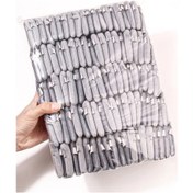 Resim 100 Adet Üçgen Toz Puf Pudra Sıvı Kozmetik Yumuşak Peluş Toz Puf Makyaj Grey 